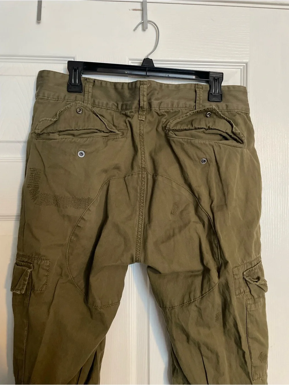 Vintage Polo by Ralph Lauren Men's 34/30 Olive Cargo Pants - Utility Style